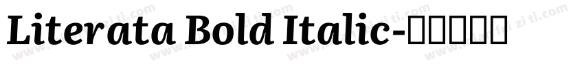 Literata Bold Italic字体转换